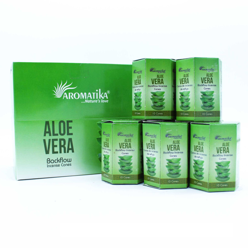 Conuri parfumate - Fum curgător - Aloe vera Conuri parfumate - Fum curgător - Aloe vera